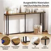 Yaheetech Schmaler Konsolentisch 160 x 20 x 81 cm Langer Produktbild-Vorschau 5