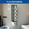 DanDiBo Distributeur de papier toilette Noir Mur Métal Voir les images du produit 4