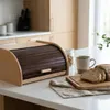 Zweifarbiger Holz-Brotkasten CR 31x26x16cm – Polnisch Produktbild-Vorschau 3