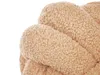 BELIANI Dekoratives Zierkissen Beige Boucle Knoten Kissen Produktbild-Vorschau 5