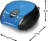 Lenco SCD-24 Blue/Black - Tragbares FM-Radio mit CD-Player Produktbild-Vorschau 1