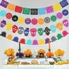 HOWAF 42 Ft Halloween Dia De Los Muertos Felt Banner Mexico Náhled obrázku produktu 5