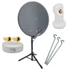 PremiumX Camping SAT Anlage 60cm Antenne Single LNB 10m Produktbild-Vorschau 1