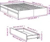 vidaXL Bettgestell mit Schubladen Weiß 120x190 cm Produktbild-Vorschau 7