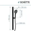 KARIBIK Stangenbrause-Set, Schwarz matt, oval Produktbild-Vorschau 8