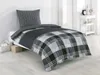 Baumwolle Renforce Bettwäsche 155x200 + 80x80 grau schwarz Produktbild-Vorschau 4