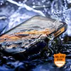 A smartphone case is submerged in water, with water splashing around it. A certification badge is visible in the lower right corner. Voir les images du produit