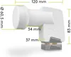 Goobay 67272 Universal Quad LNB, Blanc-Gris - LNB SAT Voir les images du produit 8