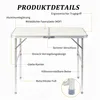 LEADZM 90 x 60 x 70 cm Alu Campingtisch Klapptisch mit Produktbild-Vorschau 3