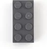 A single dark gray LEGO brick with 8 studs, shown from above on a white background. Anteprima dell’immagine prodotto