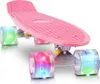 Deskorolka fiszka świecące kółka led rgb różowa Podgląd zdjęcia produktu 4