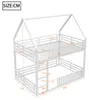 Kinder-Etagenbett im Hausdesign mit Rausfallschutz und Produktbild-Vorschau 2