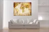 4139 Weltkarte Vintage Leinwandbild 80x60 cm Produktbild-Vorschau 3