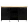 vidaXL Credenza 140x38x76 cm Legno di mango grezzo Anteprima dell’immagine prodotto 3