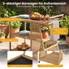 Carrello da servizio COSTWAY, carrello da cucina in Anteprima dell’immagine prodotto 4