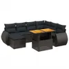 The Living Store 8-tlg. Garten-Sofagarnitur mit Kissen Produktbild-Vorschau 3