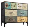 Kommode mit 8 Stoffschubladen, Stahlrahmen, Sideboard für Produktbild-Vorschau 1