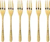 Sambonet Venezia Edelstahl/PVD Gold Set 6 Kuchengabeln Anteprima dell’immagine prodotto 1