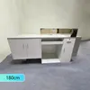 Theke, kommerzieller Empfangstresen, Metallstruktur, graue Produktbild-Vorschau 8