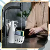 Butelka dozująca 2 w 1 na detergent i gąbkę, biała, Podgląd zdjęcia produktu 2