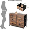 Komoda COSTWAY z 6 szufladami i składanymi szufladami z Podgląd zdjęcia produktu 4