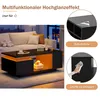 MODFU Couchtisch Schwarz Wohnzimmertisch mit Produktbild-Vorschau 4
