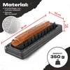 A sausage slicing tool with a sausage on it, showing dimensions and weight information. Produktbild-Vorschau