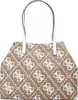 GUESS Damen Shopper Vikky Latte Logo/White Produktbild-Vorschau 29