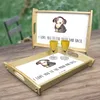 Mr. & Mrs. Panda Tablett Hund Entspannen - Weiß - Geschenk, Produktbild-Vorschau 2
