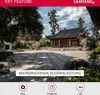 A traditional Asian-style building in a garden setting, with text overlays indicating product features. Náhľad obrázku produktu