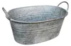 Zink Pflanzkübel oval mit Griffen Vintage 35cm Produktbild-Vorschau 2