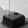 Granitspüle Küchenspüle 40 x 45 cm Einzelspüle  schwarz Produktbild-Vorschau 6