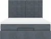 Ottoman-Bett mit Matratzen & LEDs Dunkelgrau 140x200 cm Produktbild-Vorschau 6