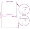 vidaXL Duschrollo 120x240 cm Stoffbreite 116 cm Produktbild-Vorschau 7