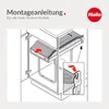An illustration showing how to install a Hailo Tandem trash can system into a cabinet. Produktbild-Vorschau
