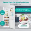 Réfrigérateur et congélateur 315L Blanc Bomann KG7357-Blanc Voir les images du produit 2