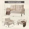 Abrihome 3er-Set Sofas aus Cordstoff - Produktbild-Vorschau 2