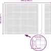 vidaXL Doppelstabmattenzaun 2500 x 140 cm Grau Produktbild-Vorschau 7