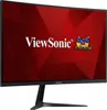 A ViewSonic monitor is displayed against a red background with geometric patterns. Produktbild-Vorschau