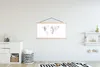 MuchoWow® Textilposter Weltkarte - Marmor - Chic 120x60 cm Produktbild-Vorschau 2