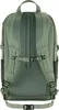 The back view of a green backpack. Voir les images du produit