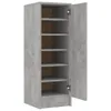 vidaXL Scarpiera grigio cemento 32x35x92 cm materiale a Anteprima dell’immagine prodotto 1