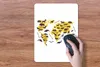 MuchoWow® Mauspad Mousepad Weltkarte - Tiere - Gelb 30x40 Produktbild-Vorschau 3