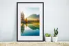 MuchoWow® Gerahmtes Poster See - Wald - Berge - Natur - Produktbild-Vorschau 4