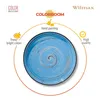 Wilmax Teller 23 cm Blau Porzellan 2er Set WL-669619/A2 Produktbild-Vorschau 5