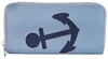 Damen Geldbörse aus Kunstleder, Format 19 x 10 cm, hellblau Produktbild-Vorschau 1