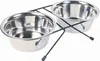 Trixie Nerez stojánek + 2 misky 0,75l/15cm Náhled obrázku produktu 1
