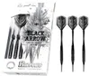 Harrows Darts Black Arrow, zachte punt, zwart, messing, Productafbeelding-voorbeeld 2