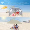 Ombrellone da spiaggia Izrielar 210 cm con protezione UV Anteprima dell’immagine prodotto 4