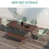 Ensemble de 4 chaises de jardin Outsunny, chaises de Voir les images du produit 2